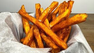 Crispy Sweet Potato Fries  Baked Vs Fried  How To Recipe [upl. by Porche]