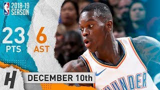 Dennis Schroder Full Highlights Thunder vs Jazz 20181210  23 Pts 6 Assists [upl. by Terag241]