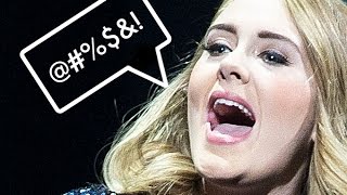 Adele swears too much at the Glastonbury Festival [upl. by Arde]