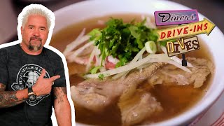 Guy Fieri Eats RealDeal Vietnamese in Cincinnati OH  Diners DriveIns and Dives  Food Network [upl. by Randy]