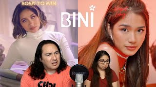 Siblings React  Born To Win Official Music Video amp Kapit Lang Official Music Video BINI [upl. by Hirasuna]