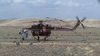 Skycrane Startup amp Takeoff [upl. by Ganley]