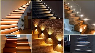 Top 100 elegant staircase lighting ideas 2023  Top 8 Great Ways to Light Up your home Stairs 2023 [upl. by Pepi]