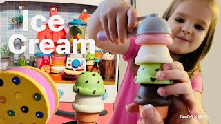 GG and Mommy Pretend Play with Ice Cream Toys🍦😋  Counting and Colors [upl. by Vena]