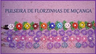 PULSEIRA de FLORZINHAS DE MIÇANGA  Tutorial by Ana [upl. by Youngman]