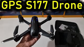 GPS S177 4K Gambul System Camera Drone Unboxing Review in Water Prices [upl. by Tennes]