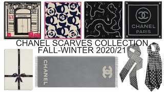 CHANEL FALL WINTER COLLECTION 202021 ❤️ CHANEL SCARVES [upl. by Gettings732]