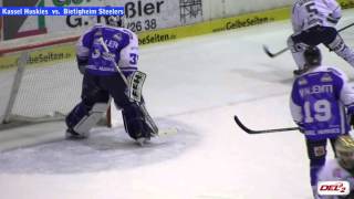 Eishockey Kassel Huskies besiegen Bietigheim [upl. by Moazami]