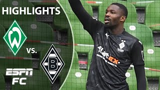 Werder Bremen is relegated after being SMASHED by Gladbach  Bundesliga Highlights  ESPN FC [upl. by Gare]