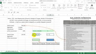 SALARIO INTEGRADO CON PRESTACIONES DE LEY [upl. by Lamdin]