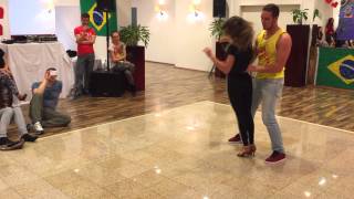 Bruno Galhardo amp Eglantine Oliveira  Zouk Demo 3  Austria Zouk Congress 2015 Vienna [upl. by Maridel]