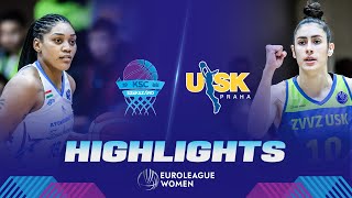 Atomeromu KSC Szekszard v ZVVZ USK Praha  Gameday 8  Highlights  EuroLeague Women 202223 [upl. by Eihcir]