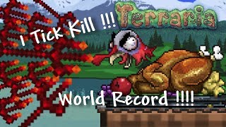 Terraria Speedkill  Turkor the Ungrateful  World Record [upl. by Akenna]