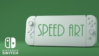 Speed Art CINEMA 4D  Nintendo Switch Clay Render [upl. by Chalmers]