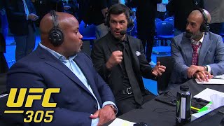 Anik Cruz amp DC react to Dricus Du Plessis’ win vs Israel Adesanya at UFC 305  ESPN MMA [upl. by Hairahs98]