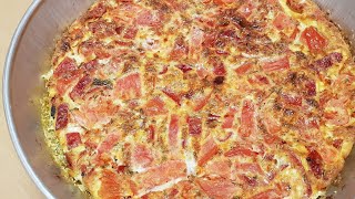 Ομελέτα φούρνου Oven Omelette Greek daily recipes [upl. by Kinzer409]