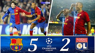 Barcelona 52 Lyon UCL 2009 Extended Highlights amp Goals Full HD 1080i 🎤 عصام الشوالى [upl. by Fi]