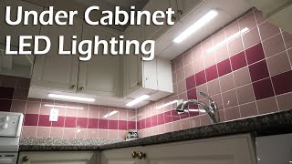 Under Cabinet LED Lighting Install Artika MaestroStream LED Kit  3 Panels Motion Sensor PlugIn [upl. by Joella]