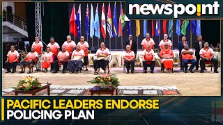 Pacific Island leaders endorse joint policing plan  WION Newspoint [upl. by Honebein]