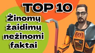 Žinomų žaidimų  nežinomi faktai TOP 10 [upl. by Banwell]