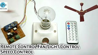 Remote Control Fan Regulator AC Dimmer  Control a Fan and Light By Remote [upl. by Penthea]