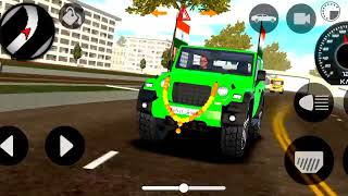 Dollar level song Sidhu moosewala  India car simulator 3d Mahindra Thar  Lava Gaming Gameplay [upl. by Adlev]