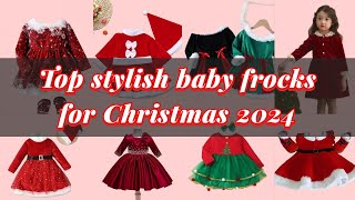 Top stylish baby frocks for Christmas 2024Adorable baby girl frocks for Christmas fancyfrocks [upl. by Lillian]