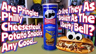 Is It Any Good  Pringles Philly Cheesesteak Potato Snacks Review Pringles [upl. by Asikal965]