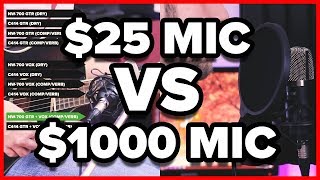 25 MIC VS 1000 MIC Neewer NW700 vs AKG C414B XLII  Condenser Microphone Shootout Vocals Guitar [upl. by Arabelle271]