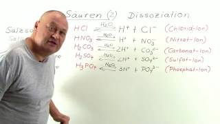 SÄUREN  DISSOZIATIONSSTUFEN  Chemie  Anorganische Verbindungen – Eigenschaften und Reaktionen [upl. by Ylecara]