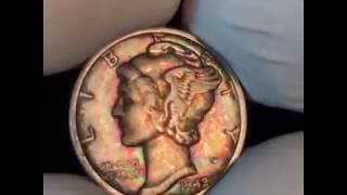 Winged Liberty Head Dime Rainbow Toned [upl. by Salvucci]