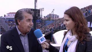 Entrevista al ex tenista Manolo Santana en el Barcelona Open Banc Sabadell 2011 [upl. by Dickman]