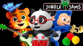 Best Sensory Video for Babies  Jungle Jams  High Contrast Colours amp Upbeat Music [upl. by Ellimak]