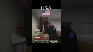 Different countries in Minecraft minecraftmemes minecraft ytshorts mimecraftshorts [upl. by Valina477]