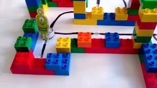 Ozobot Maze with Duplo amp Ozoeasy Stickers [upl. by Eiggam]