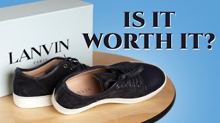 Lanvin Sneakers Are They Worth It  Mens Luxury Parisian Tennis Shoe Review DBB1 [upl. by Oiramel]