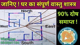 जाने घर का संपूर्ण वास्तु शास्त्र 10 मिनट में। vastu for home । vastu tips in Hindi। वास्तुशास्त्र [upl. by Vizzone]