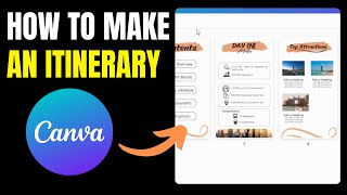 How To Make An Itinerary On Canva A StepbyStep Guide [upl. by Charters137]