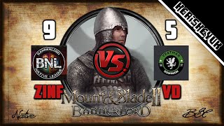 Zinfandel vs VD BNL Official  Mount and Blade 2 Bannerlord Div C [upl. by Hauck]