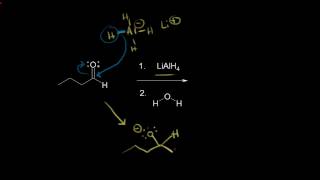 Formation of alcohols using hydride reducing agents  Organic chemistry  Khan Academy [upl. by Enihpets]