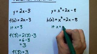 Using Function Notation  What is fx [upl. by Ardnahcal410]