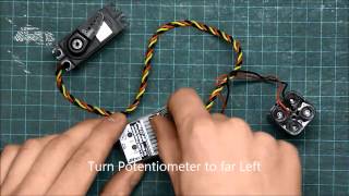 Setting a Hitec Digital Servo to 180° travel [upl. by Clements555]