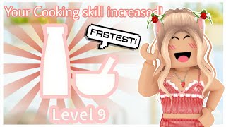 HOW TO LEVEL UP COOKING SKILL IN BLOXBURG  EASIEST amp FASTEST WAY  ROBLOX TUTORIAL [upl. by Dustie]