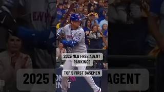 2025 MLB Free Agent Rankings Top five first basemen [upl. by Sparrow856]