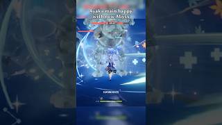 Ayaka main happy with new Abyss genshinimpact [upl. by Lavro]