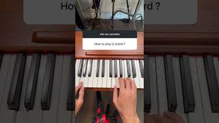 G Major Chord on Piano [upl. by Jabon]