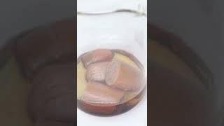 Hot Dog Vs Sulphuric Acid  Acid Lab 🥽 food sulphuric chemistry [upl. by Enilemme120]