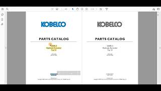 Kobelco 230SR3 TIER IV Parts Catalog FR [upl. by Alexandrina]