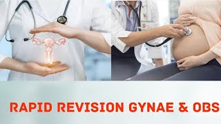 GYNECOLOGY AND OBSTETRICS RAPID REVISION AIAPGET 2022  LECTURER  MO [upl. by Zola925]