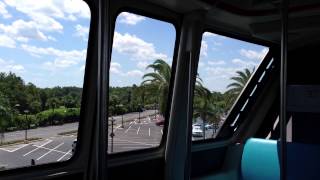 Disney World MONORAIL ride from Transportation Center to Polynesian Hotel POV  HD [upl. by Kindig]